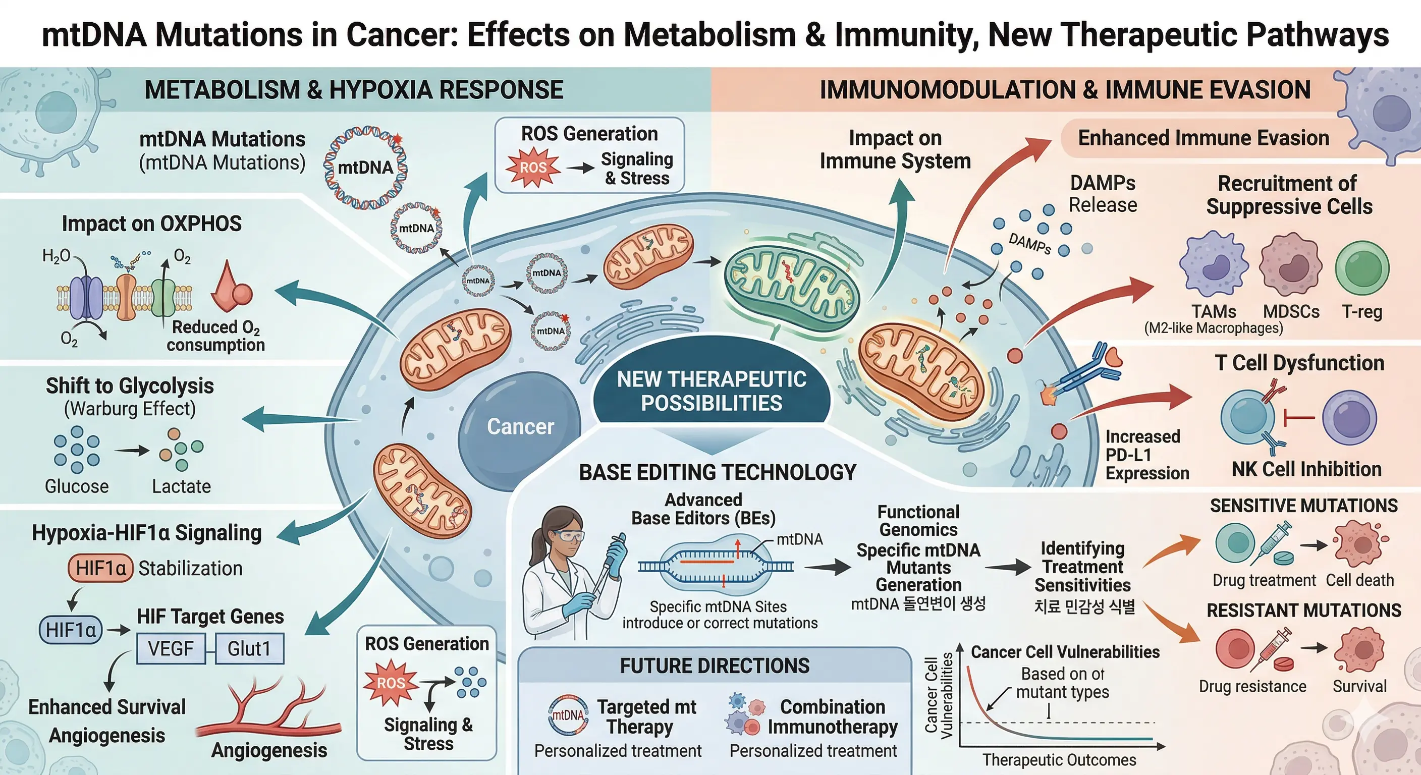 The Impact of mtDNA Variations on Cancer Metabolism and Immunity, and New Therapeutic Possibilities