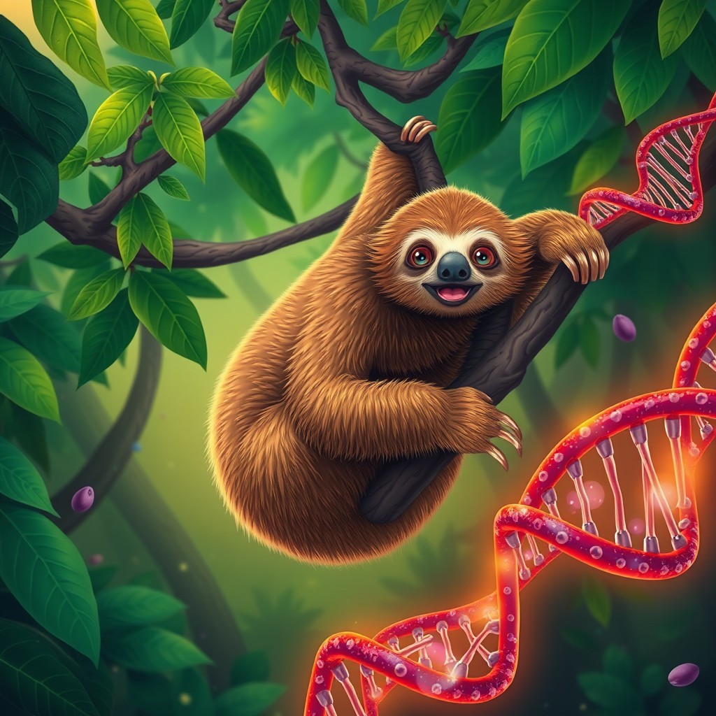 Metabolic adaptation in sloths: LINE1-mediated mitochondrial gene duplication and functional domestication